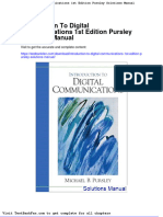 Full Download Introduction To Digital Communications 1st Edition Pursley Solutions Manual
