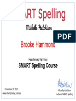 Smart Certificate - Brooke Hammond