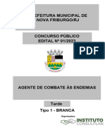 Consulplan 2023 Prefeitura de Nova Friburgo RJ Agente de Combate As Endemias Prova