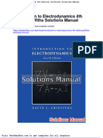 Full Download Introduction To Electrodynamics 4th Edition Griffiths Solutions Manual