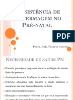 Ssistência de Nfermagem No RÉ Natal: Profa. Enfa Pãmela Correia