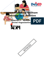 understanding culture society and politics - module 6
