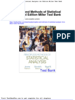 Full Download Principles and Methods of Statistical Analysis 1st Edition Miller Test Bank