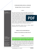 Inter-Denominational Church Reading Violence Narrative in Joshua 8