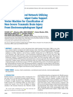 Convolutional Neural Network Utilizing Error-Correcting Output Codes Support Vector Machine For Classification of Non-Severe Traumatic Brain Injury From Electroencephalogram Signal