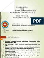 Struktur Beton Sesi 2 Kuat Lentur Penampang Balok Persegi Dan Plat Bertulangan Tarik Saja-1