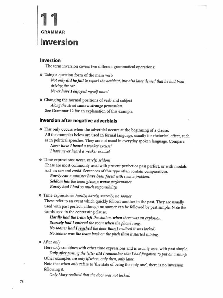 Emphasis + Inversion | PDF