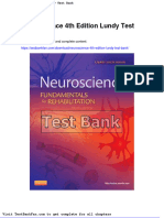 Full Download Neuroscience 4th Edition Lundy Test Bank