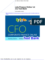 Full Download New Corporate Finance Online 1st Edition Eakins Test Bank