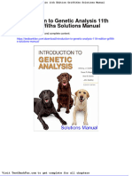 Full Download Introduction To Genetic Analysis 11th Edition Griffiths Solutions Manual