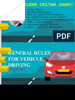 2023 General Rules For Vehicle Driving - Updated