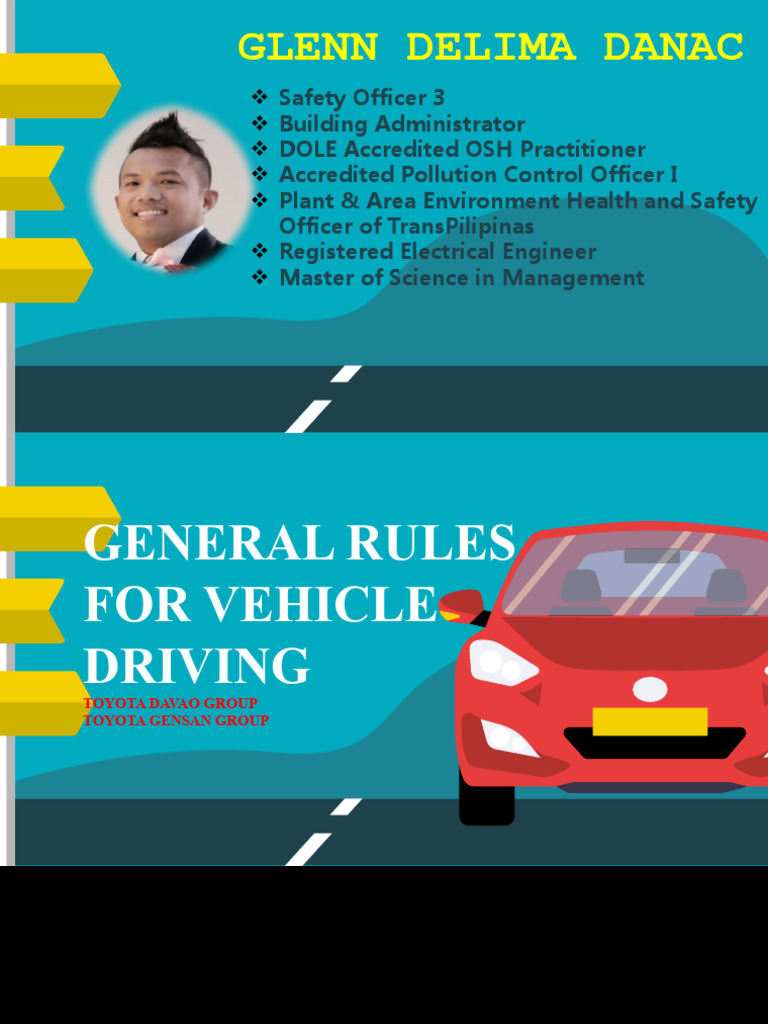 2023 general rules for vehicle driving updated pdf vehicles road