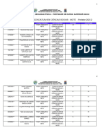 Resultado Preliminar Segunda Etapa Portador 2023.2