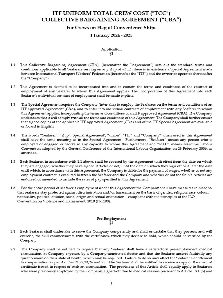 Uniform TCC Final 20242025 PDF Overtime Employment