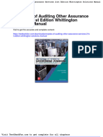 Full Download Principles of Auditing Other Assurance Services 21st Edition Whittington Solutions Manual