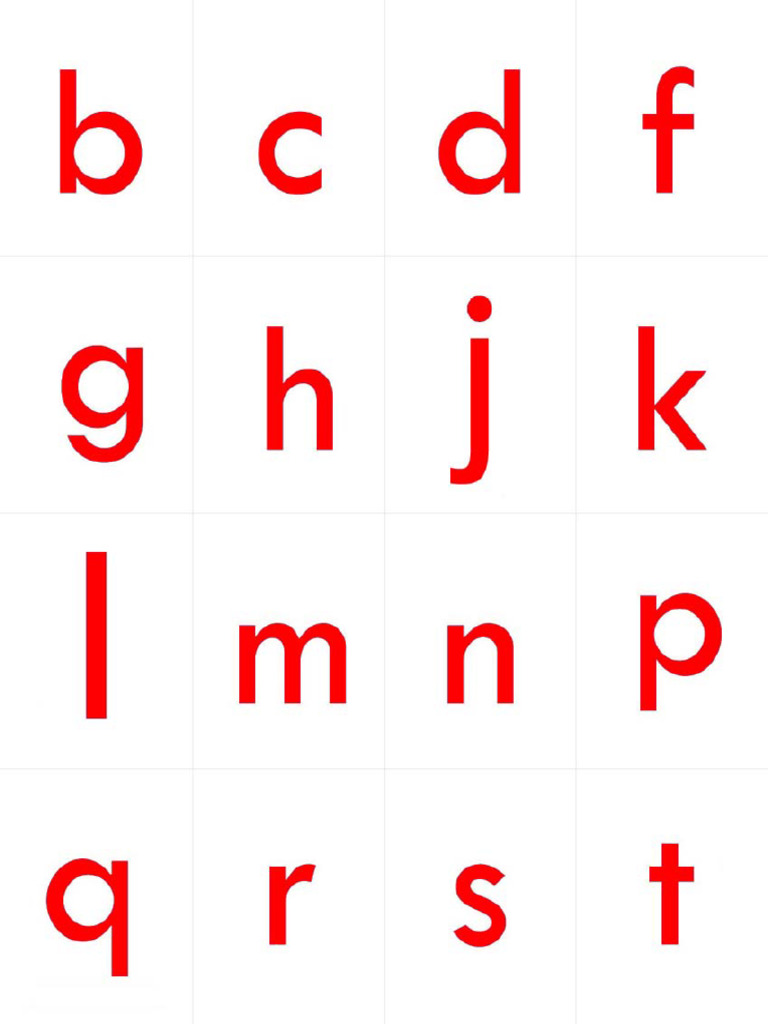 Montessori Moveable Alphabet PDF