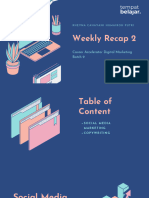 Weekly Recap 2 Digital Marketing