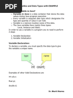 L5 Datatypes Variable