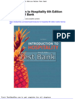 Full Download Introduction To Hospitality 6th Edition Walker Test Bank