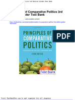 Full Download Principles of Comparative Politics 3rd Edition Golder Test Bank