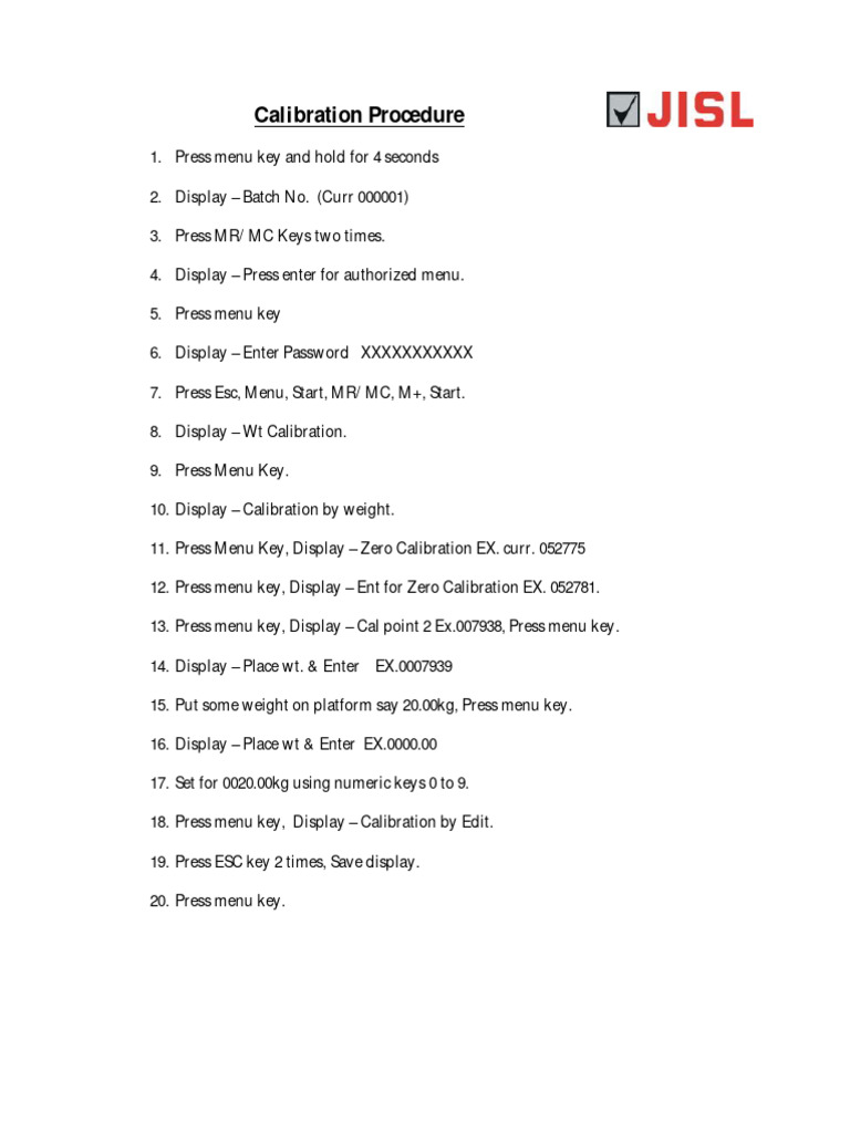2200 Calibration Procedure PDF