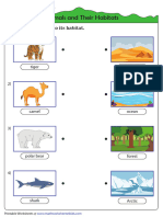 Match Animals To Their Habitat