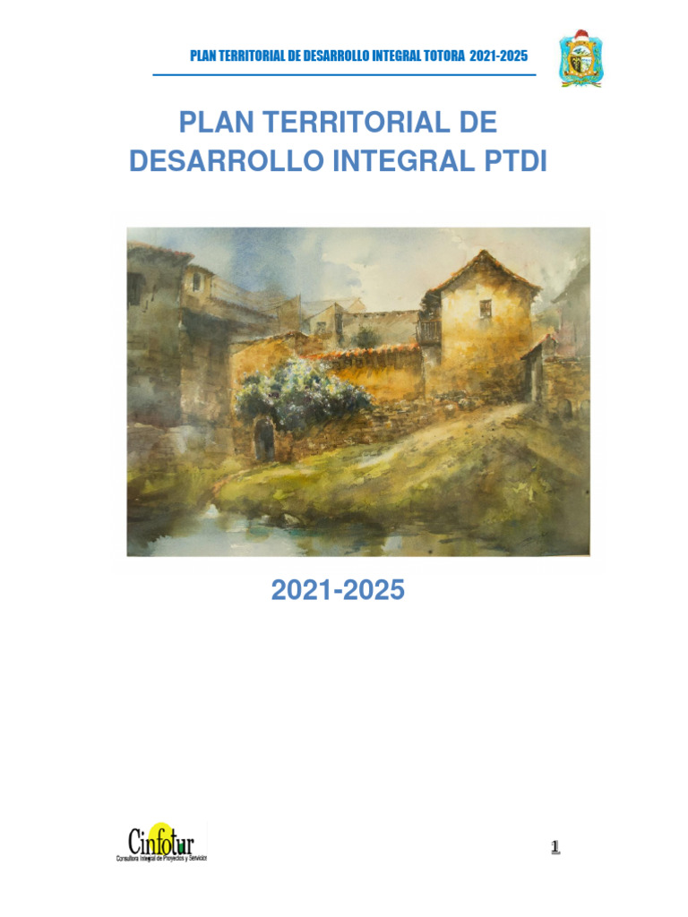 Plan de Desarrollo Integral Totora 2021-2025 | PDF | Agricultura ...