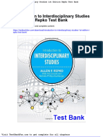 Full Download Introduction To Interdisciplinary Studies 1st Edition Repko Test Bank