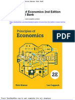 Full Download Principles of Economics 2nd Edition Mateer Test Bank