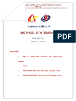 Method of Statement For Pipe Bridge