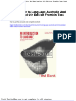 Full Download Introduction To Language Australia and New Zealand 9th Edition Fromkin Test Bank