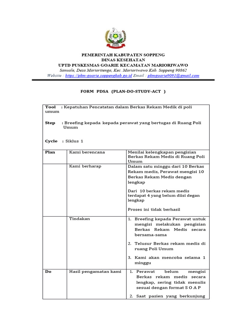 5.1.4. A 1 PDSA | PDF