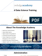 Advanced Data Science Training - Trainer