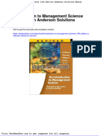 Full Download Introduction To Management Science 13th Edition Anderson Solutions Manual