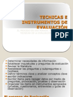 Tecnicas e Instrumentos de EvaluaciÓn 2