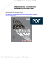 Full Download Principles of Economics Australia and New Zealand 6th Edition Gans Test Bank