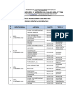 Jadwal Pelaksanaan Class Meeting