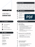 Black & White Minimalistic Professional Resume