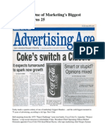 New Coke: One of Marketing's Biggest Blunders Turns 25