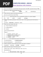 1 Mark MCQs - 75