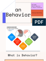Human Behavior: HW 31203 Health Behavior & Health Promotion