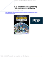Full Download Introduction To Mechanical Engineering 3rd Edition Wickert Solutions Manual
