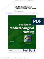 Full Download Introduction To Medical Surgical Nursing 5th Edition Linton Test Bank