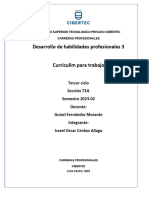 Curriculum para El Proyecto