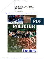 Full Download Introduction To Policing 7th Edition Dempsey Test Bank