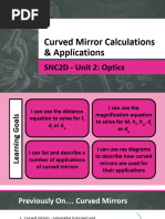 2.6. Curved Mirrors Calculations & Applications Lesson