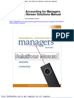 Full Download Managerial Accounting For Managers 2nd Edition Noreen Solutions Manual