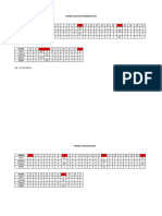 Jadwal Bulan Mei 2022