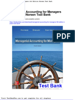 Full Download Managerial Accounting For Managers 4th Edition Noreen Test Bank