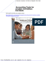 Full Download Managerial Accounting Tools For Business Canadian 3rd Edition Weygandt Test Bank